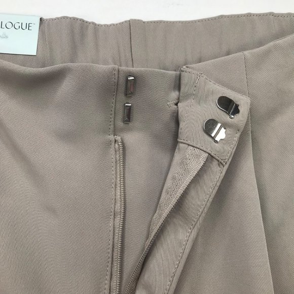 Prologue Women's Size 14 Ankle Length Natural Waist Cargo Pants Beige New - Picture 14 of 16